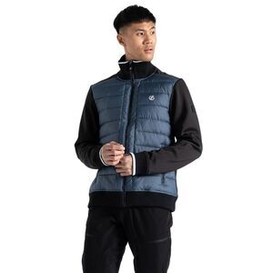Dare 2B Mens Frost Quilted Hybrid Jacket / Moonlight Denim/Black